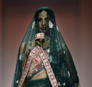 veiled indian lady